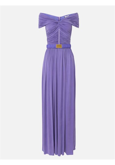 Abito red carpet in jersey con motivo di nodo Elisabetta Franchi ELISABETTA FRANCHI | Abiti | AB61642E2AS6